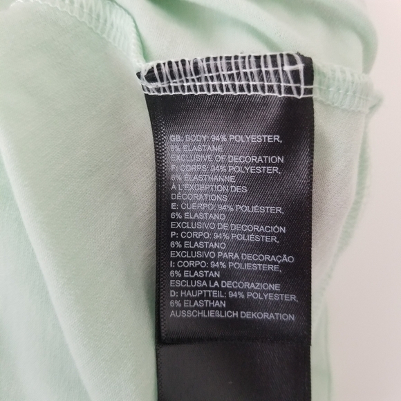 The North Face Wander Twist Back Short Sleeve Athletic Shirt Mint Green Size M - Picture 6 of 13